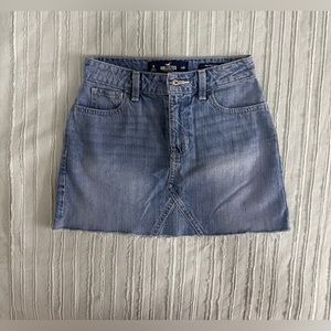 Hollister high rise denim skirt
